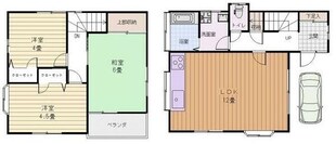 東京都立川市西砂町の物件間取画像